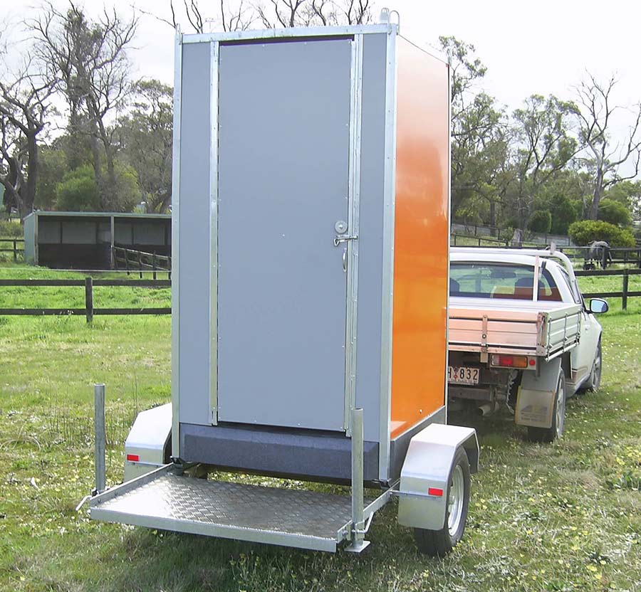 toilet on trailer